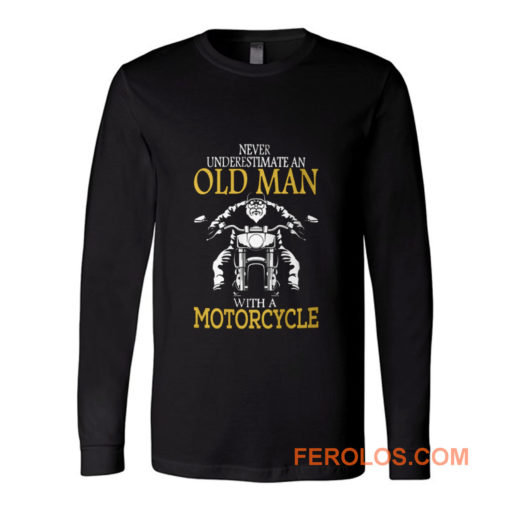 Motorcycle Old Man Long Sleeve