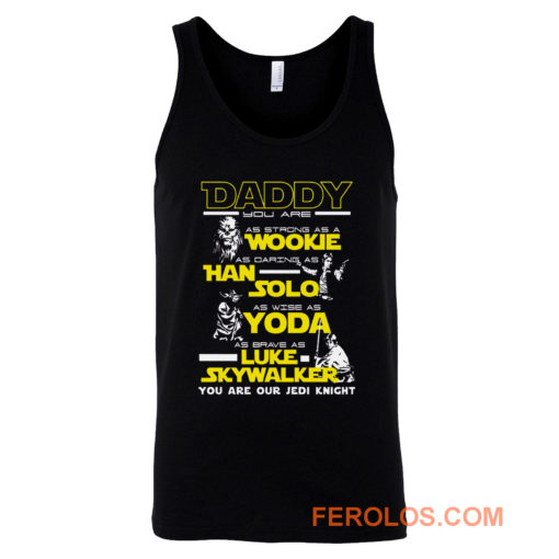 New Daddy Star Wars Jedi Father Day Tank Top