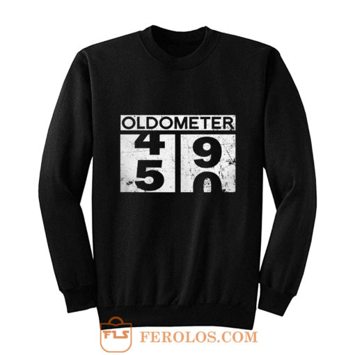 Oldometer 50th Birthday Counting 49 50 Sweatshirt