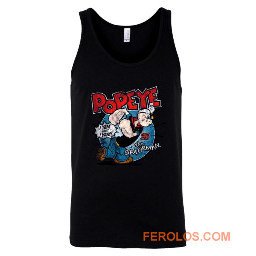 Popeye The Sailorman Classic Cartoon Tank Top