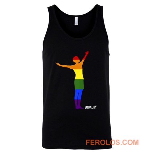 Pride Equality Usa Womens Soccer Lgbtq Rainbow Flag Tank Top