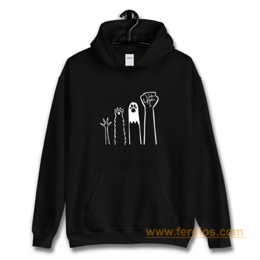 RESIST Fists Political Animal And Human Hoodie