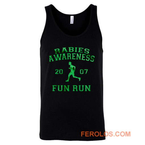 Rabies Awareness Fun Run Michael Scott The Office 5k Funny Humor Tank Top