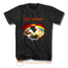 Rainbow Rising Hand Album Clouds Rock Roll Music Heavy Metal T Shirt