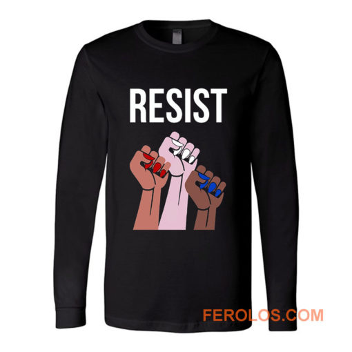 Reistst Womens Fists Political Long Sleeve