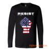 Resist American Flag Fist Long Sleeve