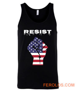 Resist American Flag Fist Tank Top