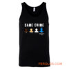 Same Crime More Time Stop Police Brutality Social Inequality Tank Top