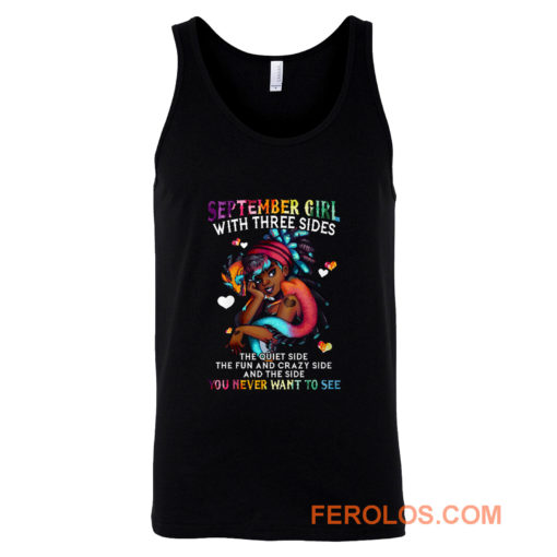 September Girl With Three Sides Tank Top