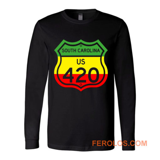 South Carolina Highway 420 in Rasta Colours Long Sleeve