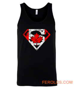 Superhero Dad Canadian Flag Tank Top