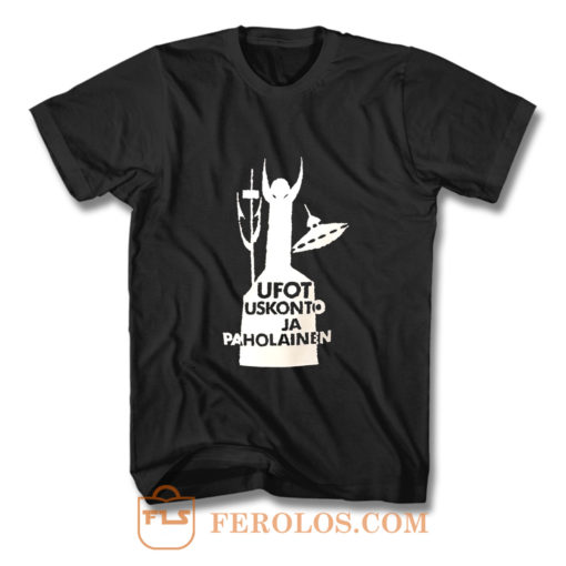 Ufot Uskonto ja Paholainen T Shirt
