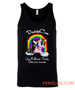 Unicorn Daddy And Rainbow Tank Top