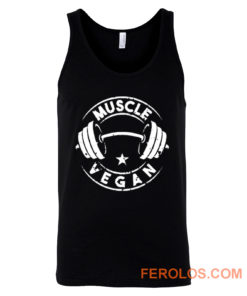 Vegan Muscle Funny Vegan Saying Vegetarian Tank Top