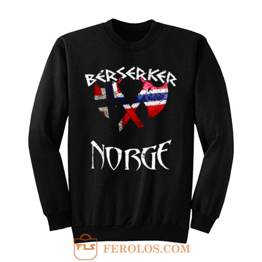 Vintage Viking Berserker Norway Norge Sweatshirt