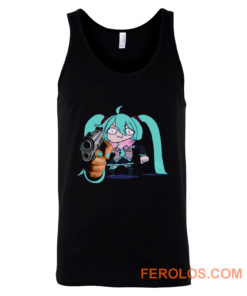 Watch Out Miku Gun Tank Top