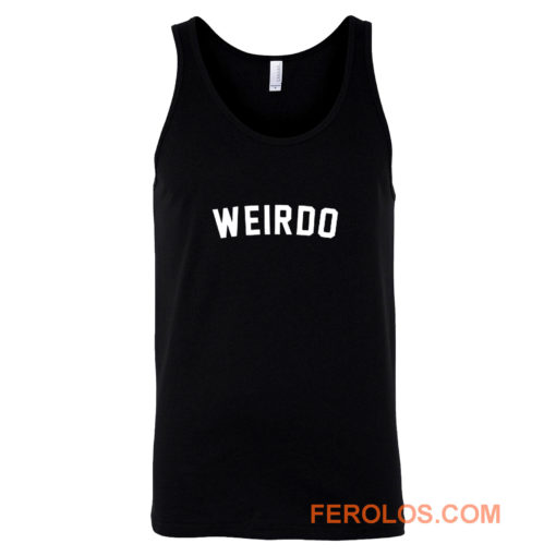 Weirdo Slogan Tank Top