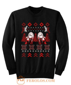 Zero Two Christmas Darling in the Franxx Sweatshirt