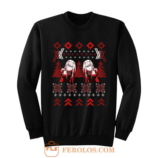Zero Two Christmas Darling in the Franxx Sweatshirt