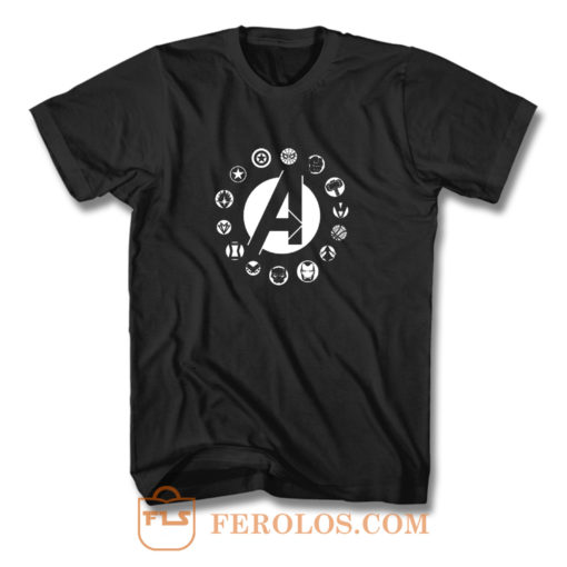 Avengers Superhero Logo T Shirt