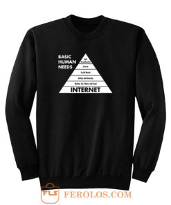 Basic Human Needs Internet Sweatshirt