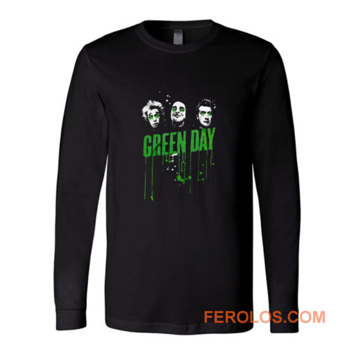 Drips Green Day Band Long Sleeve