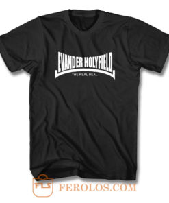 Evander Holyfield The Real Deal Boxing T Shirt