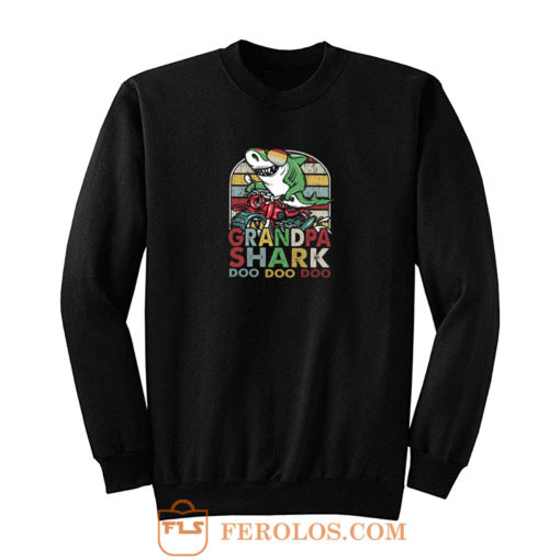 Grandpa Shark Doo Doo Vintage Sweatshirt