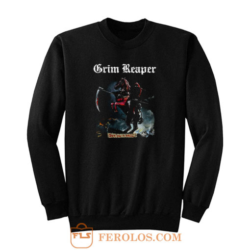 Grim Reaper See You In Hell 1983 Audioslave Sweatshirt