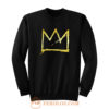 Jean Michel Basquiat Crown Abstract Sweatshirt