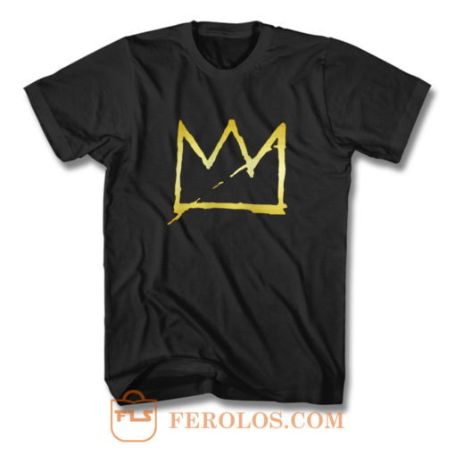 Jean Michel Basquiat Crown Abstract T Shirt
