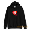 Jerzees Single Stitch Hearts At Work Hoodie