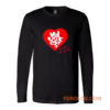Jerzees Single Stitch Hearts At Work Long Sleeve