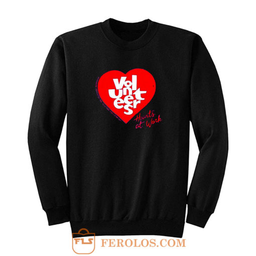 Jerzees Single Stitch Hearts At Work Sweatshirt