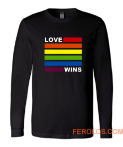 Love Wins Lgbt Gay Pride Rainbow Awesome Long Sleeve