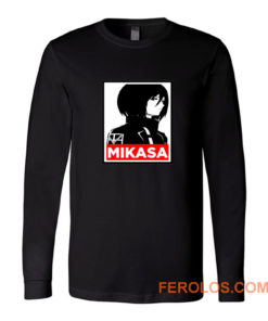 Mikasa Cover Attack On Titan Anime Long Sleeve
