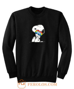 Nhs Huge Heart Snoopy Sweatshirt