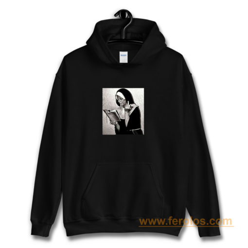 Nun Middle Finger Attitude Retro Hoodie