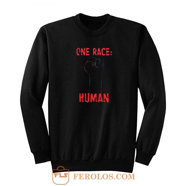 One Punch One Race Human Race Sweatshirt