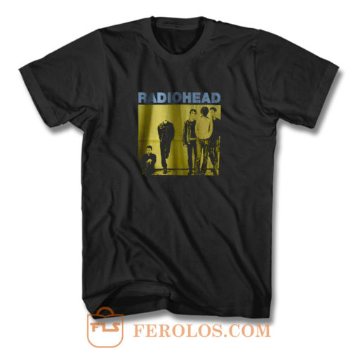 Radiohead Black Rock Band T Shirt