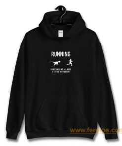 Running From T Rex Hoodie