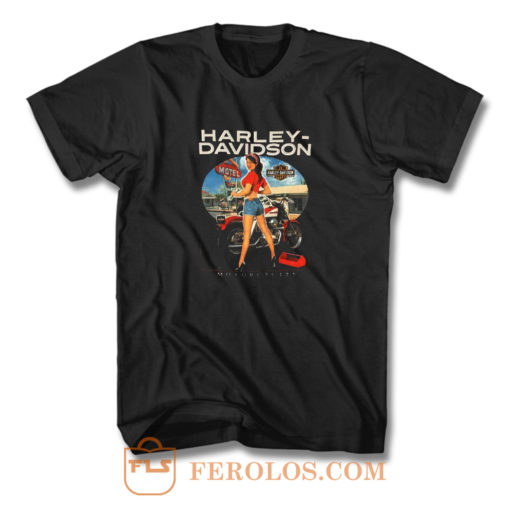 Sexy Girl Harley Davidson T Shirt