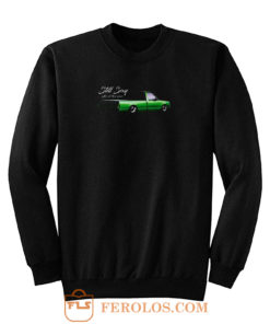 Still Sexy Green Mini Truck Retro Sweatshirt