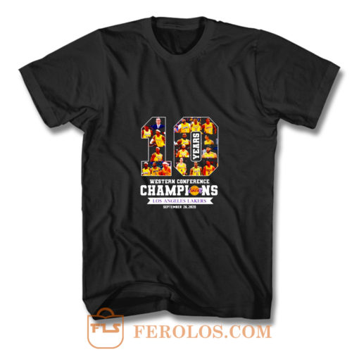 Ten Years Champions Lakers T Shirt
