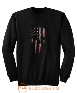 Usa American Military Skull Sweatshirt