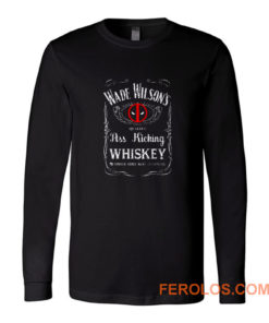 Wade Wilson Deadpool Whiskey Long Sleeve