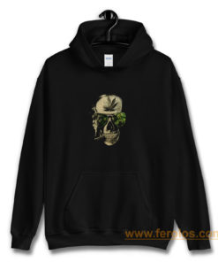 Weed Marijuana Skull Smoking Hoodie