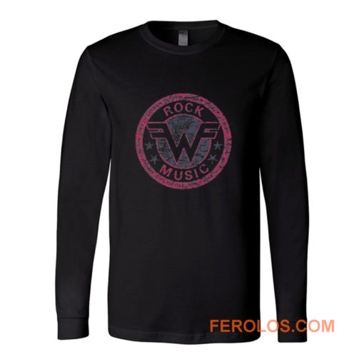 Weezer Logo Retro Rock Music Long Sleeve