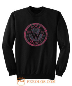 Weezer Logo Retro Rock Music Sweatshirt