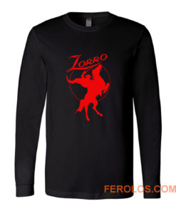 Zorro Red Horse Movie Character Long Sleeve